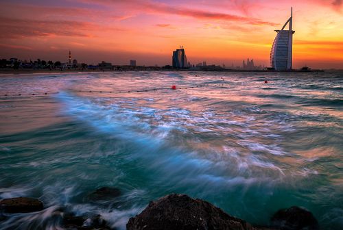 Sunset in dubai
