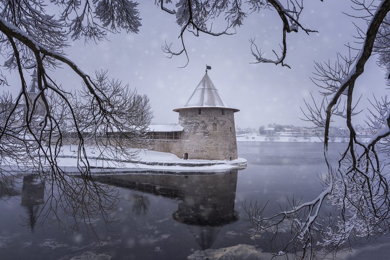 зима, псков, россия, снег Зима пришла фото превью