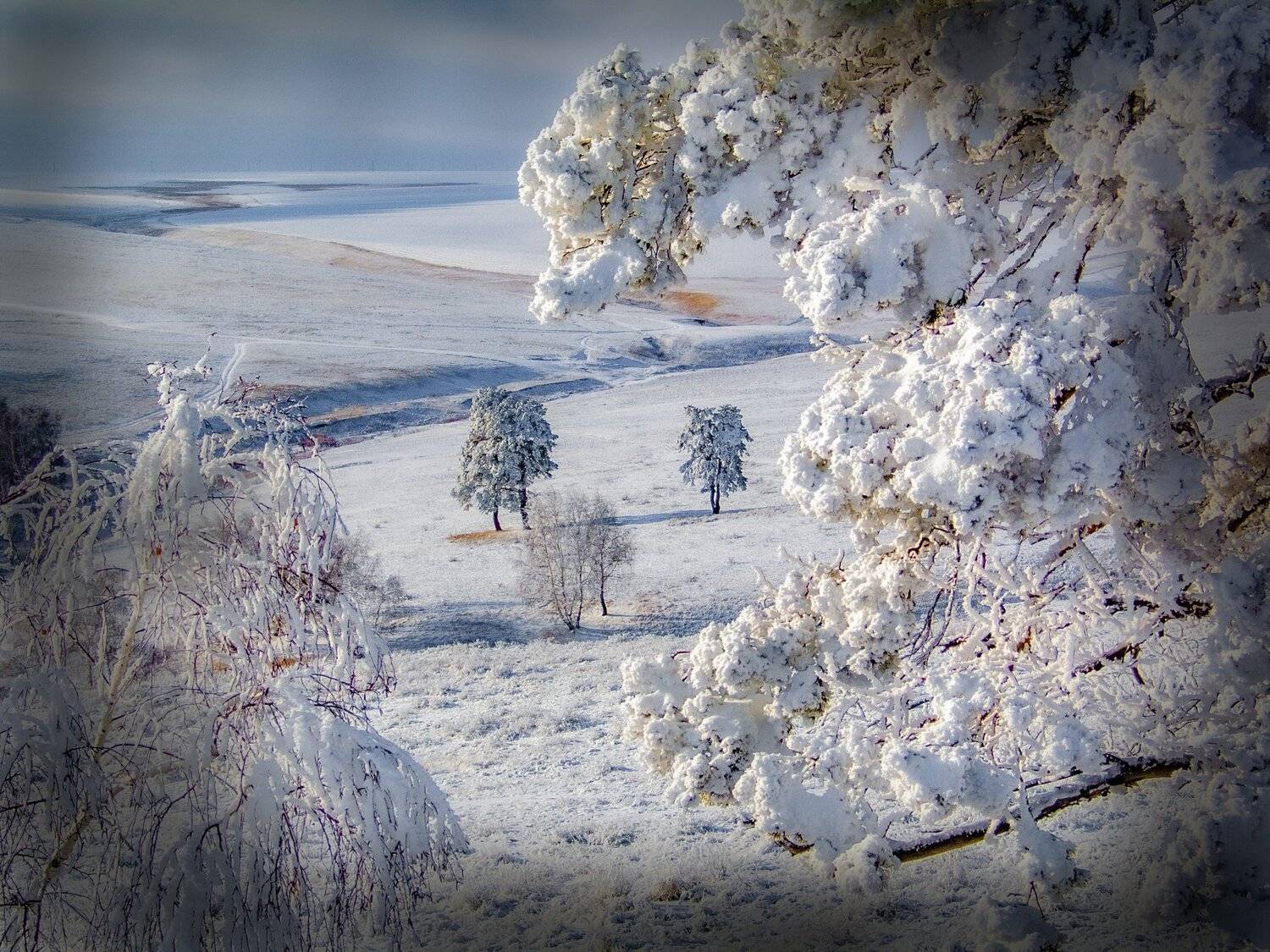 Карагай зимой, петр чиков
