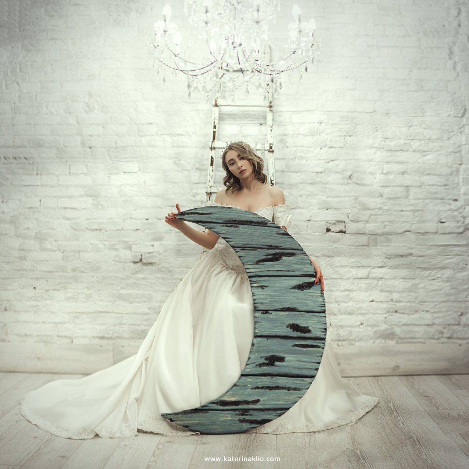 moon, lady, art, fairytale, portrait, , Катерина Клио