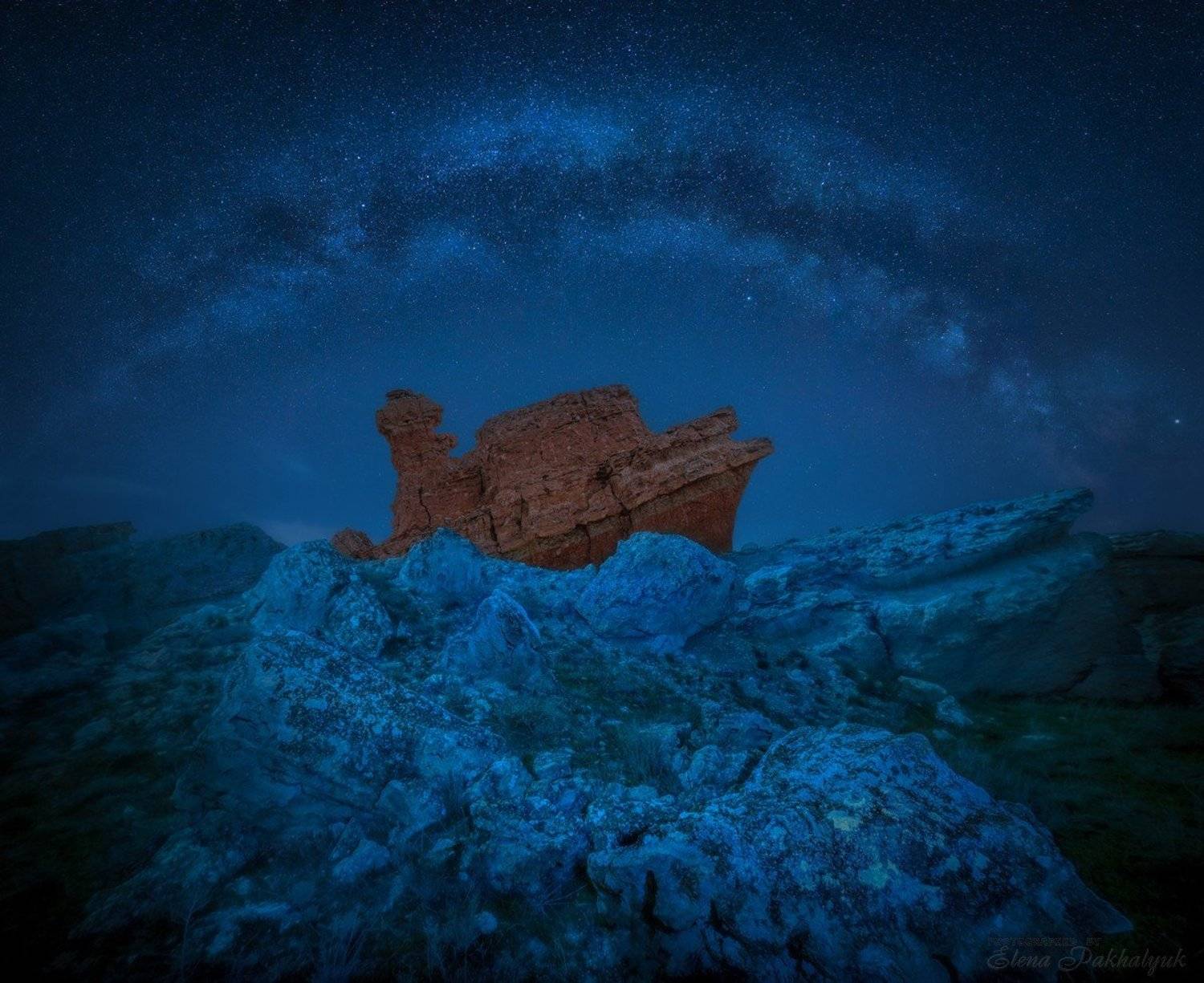 ночь,казахстан,мангистау,звезды,млечный путь,пейзаж,корабль,природа,фототур,астротур, Elena Pakhalyuk