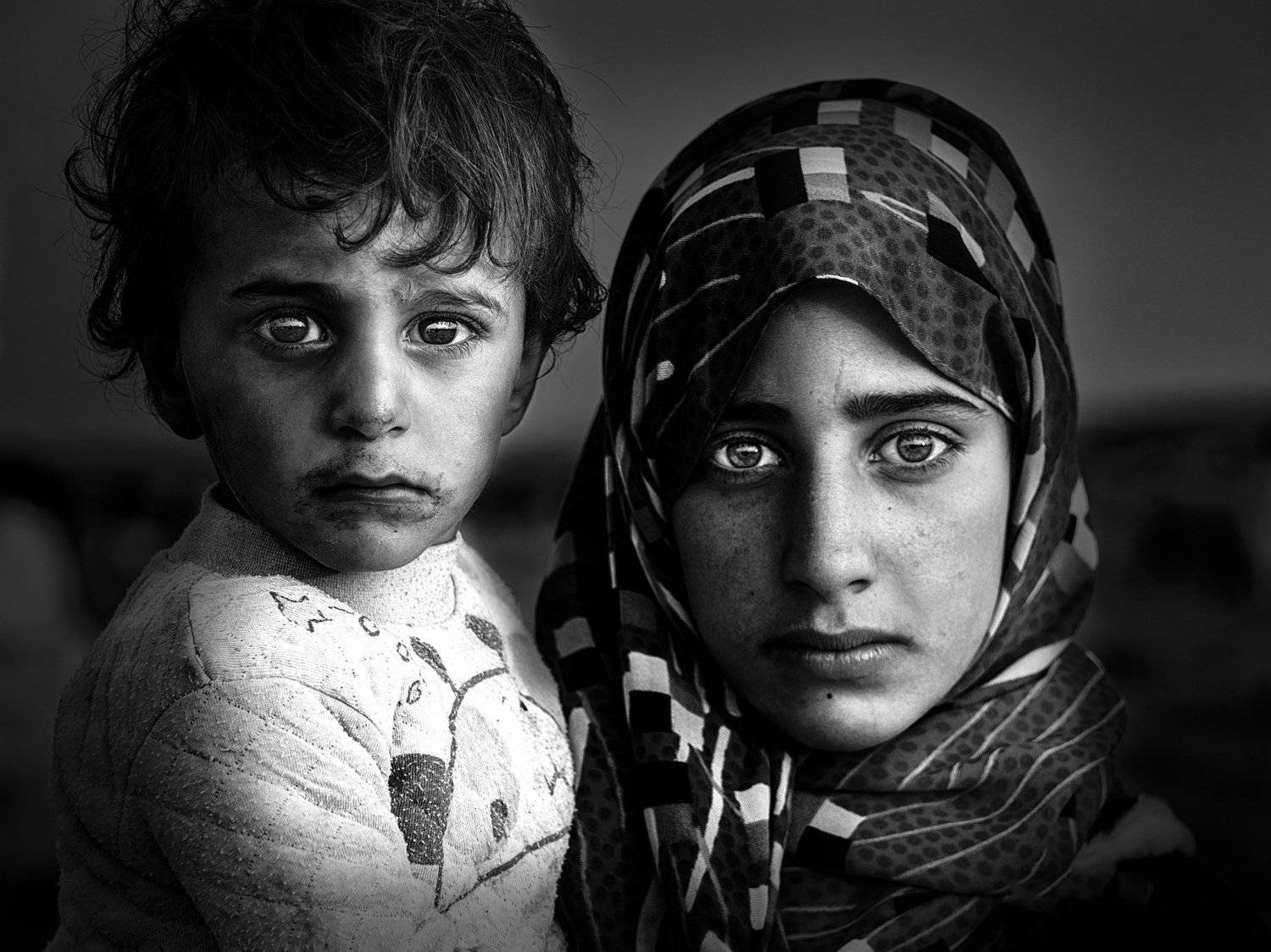 black and white,Boy,woman,girl,, hussein