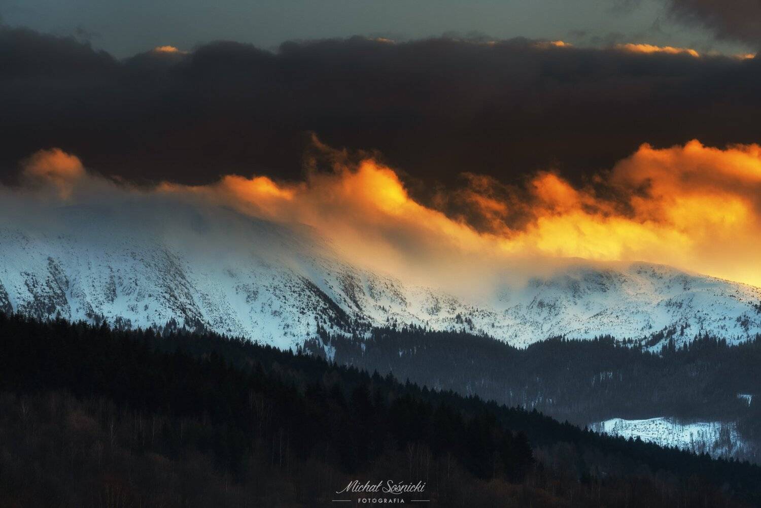 layers sunrise zawoja poland pentax landscape colors, Michał Sośnicki