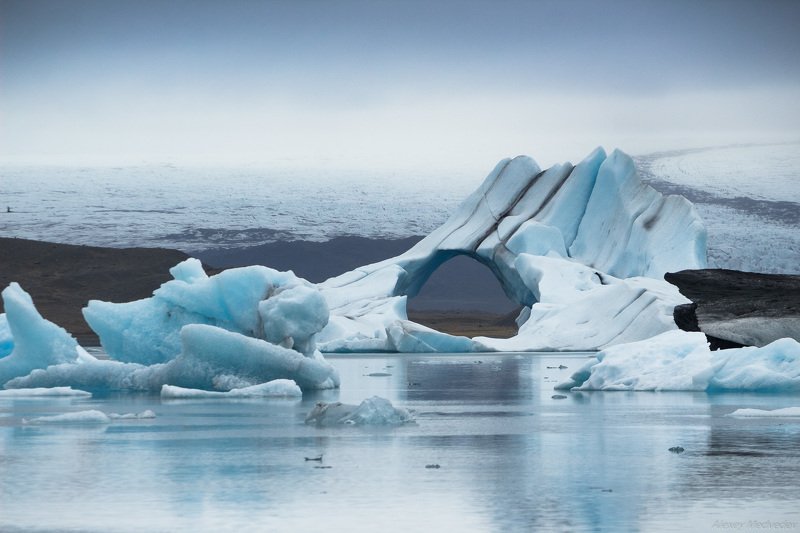 Исландия, айслагуна, йокутльсарлон	 Химеры из льда фото превью