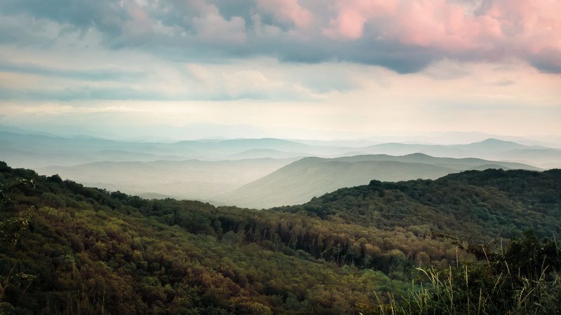 горы, вечер, закат *** фото превью