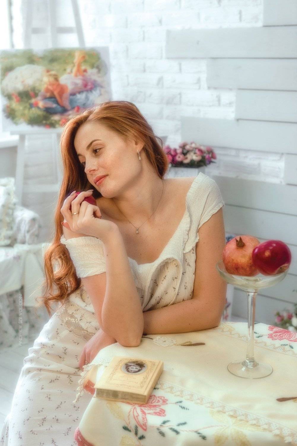 яблоко портрет прованс девушка искушение, Андрей Володин