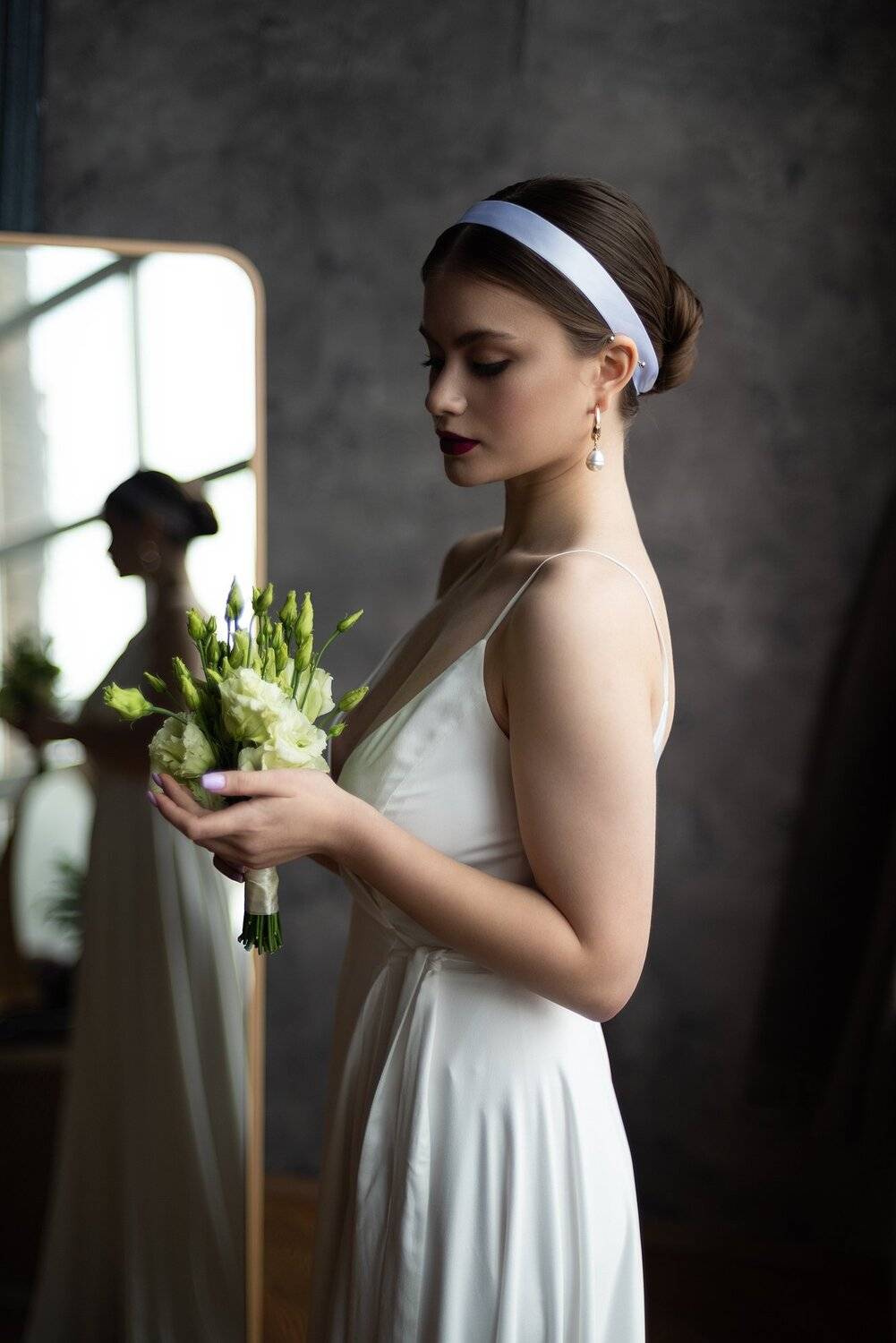 студийный портрет, портрет, женский портрет, москва, портретная фотография, свадебная фотография, невеста, естественный свет, Матвей Кармаков