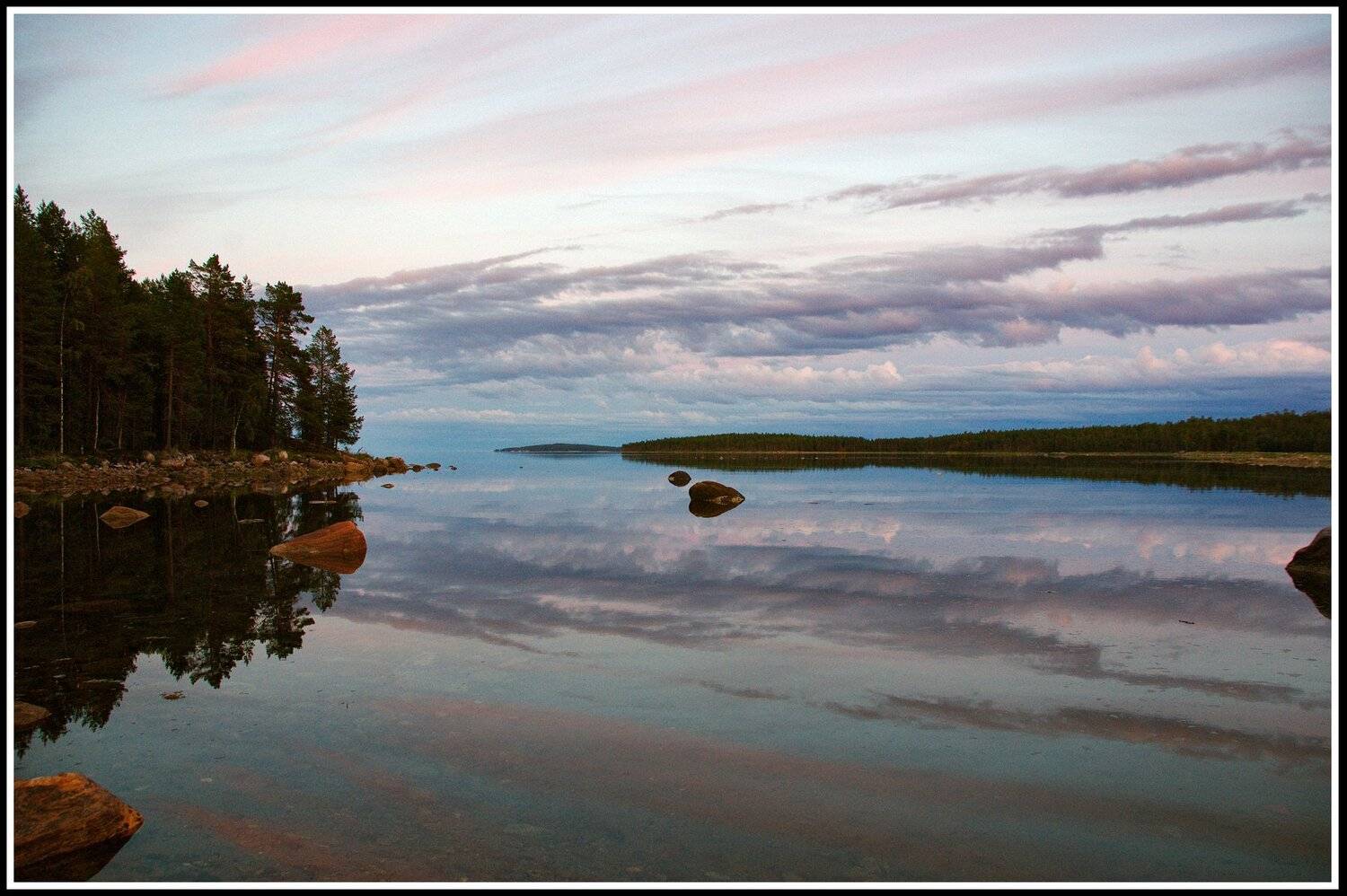 отражение, фото, белоеморе, пейзаж, ночь,, Karasev Pavel