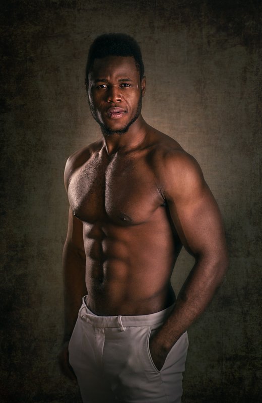 мужчина, мужской_портрет, афроамериканец, студия Мишель фото превью