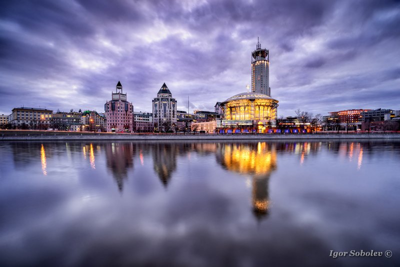 дом музыки, москва, москва-река, отражение Невесомость фото превью