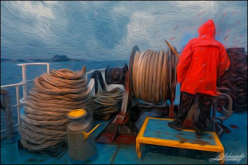 Морской паром прибывает на о.Корфу