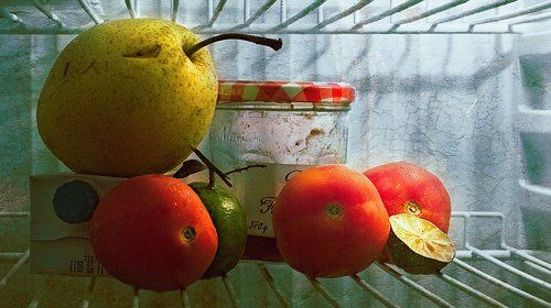 в холодильнике