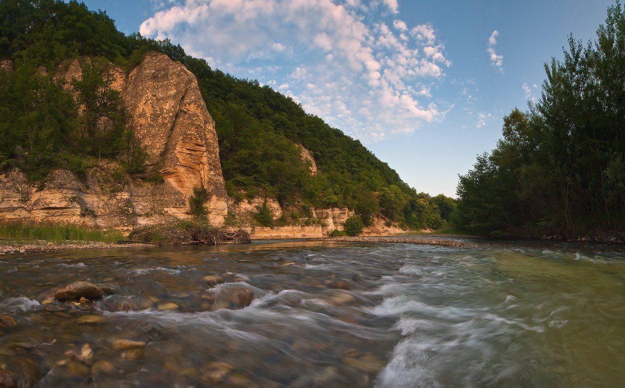 лето, белые, скалы, шедок, малая, лаба, Николай Мысливцев