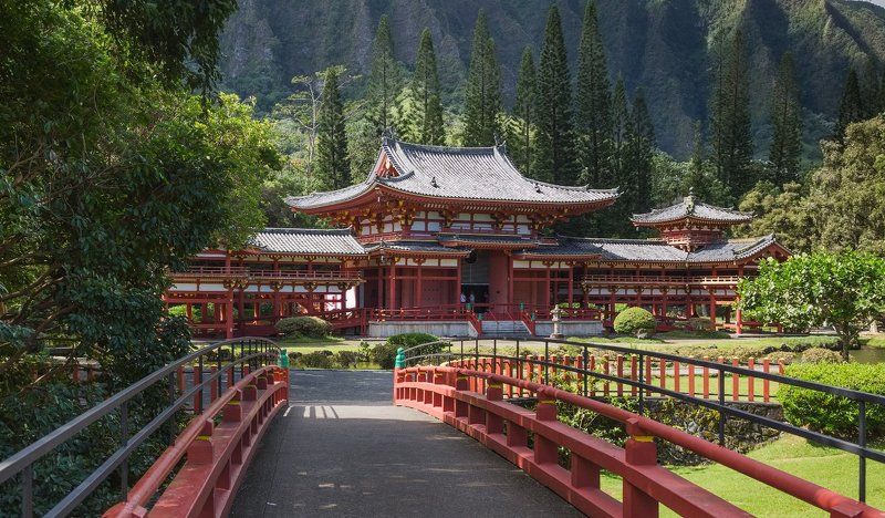 Японский буддийский храм Byodo-in фото превью