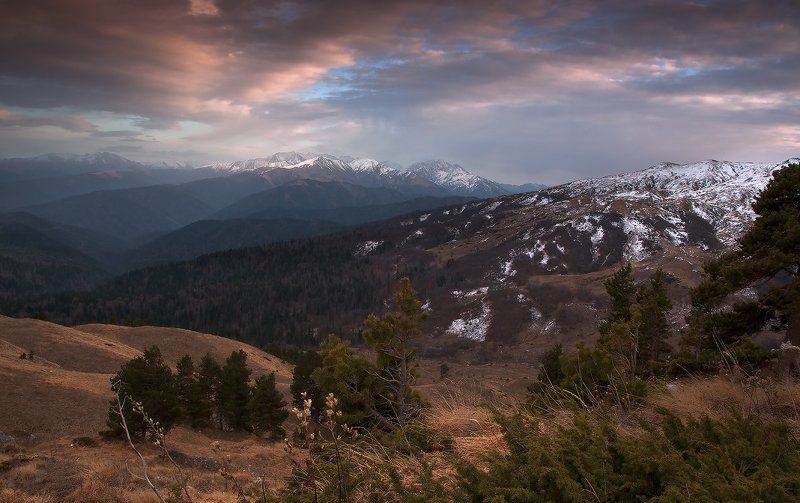 лаги, закат Зима не за горами.. фото превью