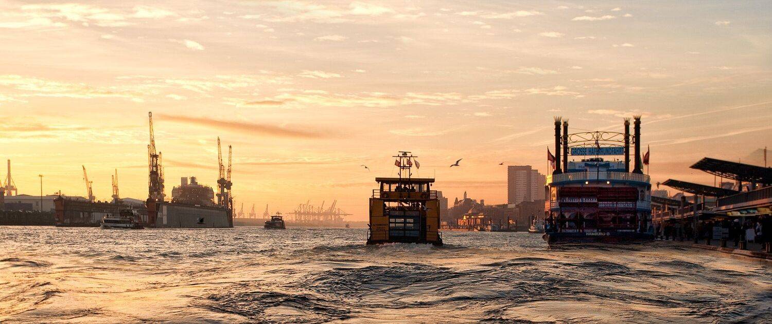германия, гамбург, эльба,вечер, Игорь Дубровский