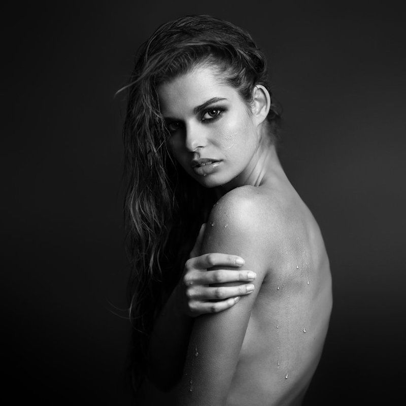 woman, model, beauty, studio, watter drop ... фото превью