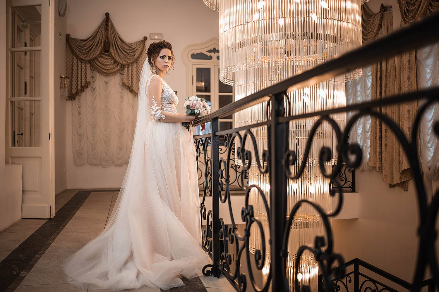 свадьба, свадебная фотосессия, невеста, портрет, свадебный букет, белое платье, счастье, любовь, wedding, weddings, bride, portrait, Владимир Васильев