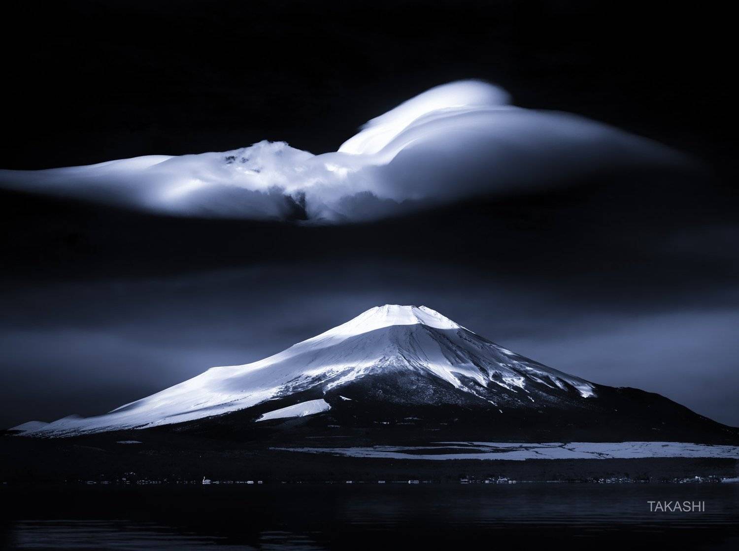 fuji,japan,lake,water,clouds,amazing,wonderful,beautiful, Takashi
