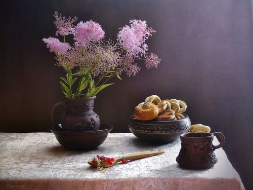 С лабазником и смородиной
