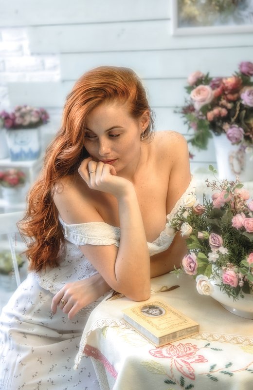 девушка прованс стихи рыжая портрет Стихи фото превью