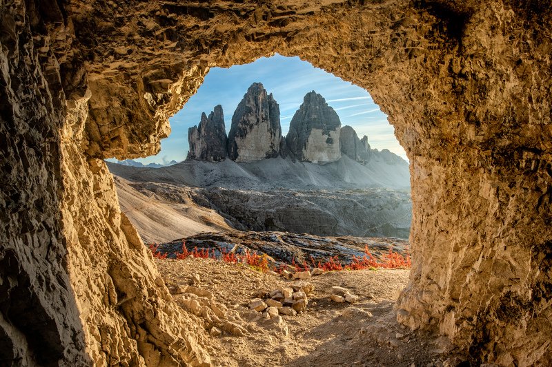 cave, Tre Cime, Mountains, Italy, Dolomite,  Tre Cime фото превью