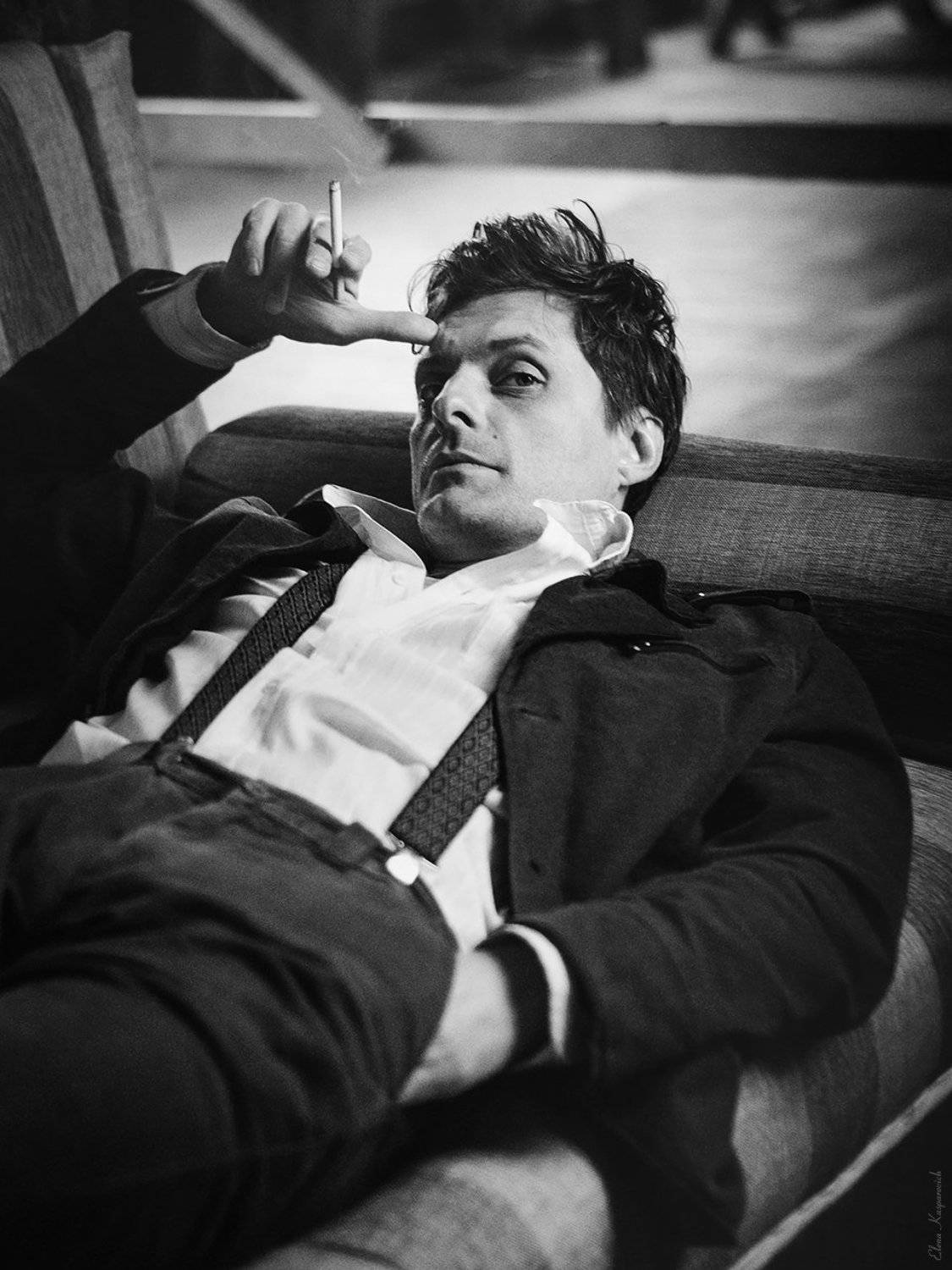 мужской портрет, чб, Елена Каспарович