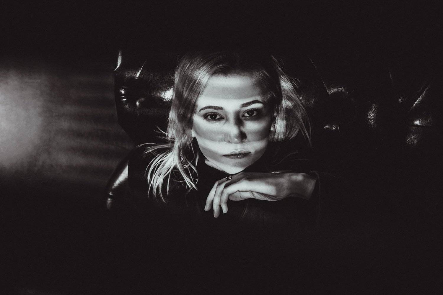 монохром, черно-белое фото, портрет, женский портрет, студия, Анна Белова