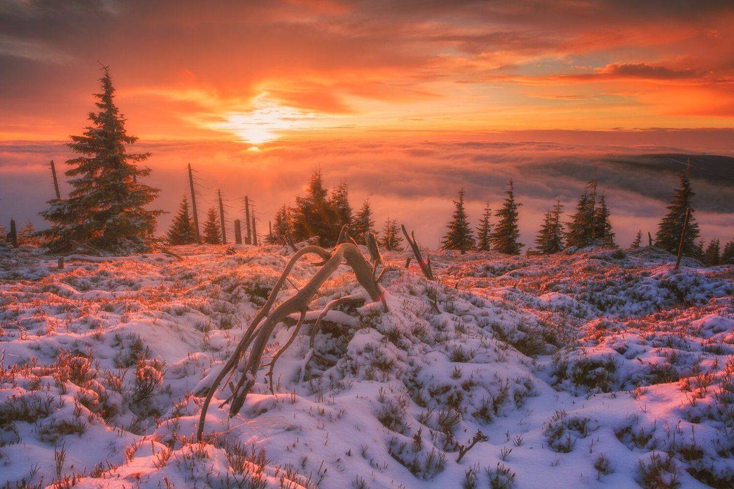 winter,mountains,canon,sunrise, Iza i Darek Mitręga