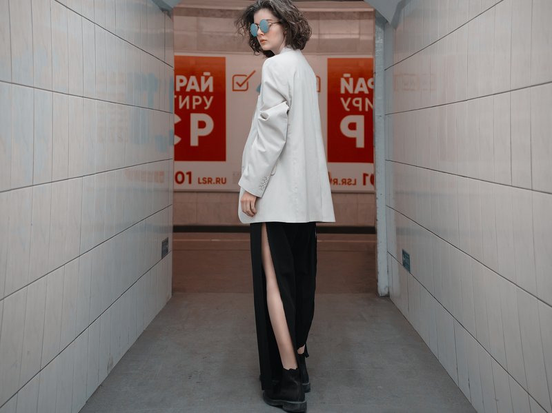 Стиль, мода, метро, люди, портрет, транспорт, вагон, девушка, спб  фото превью