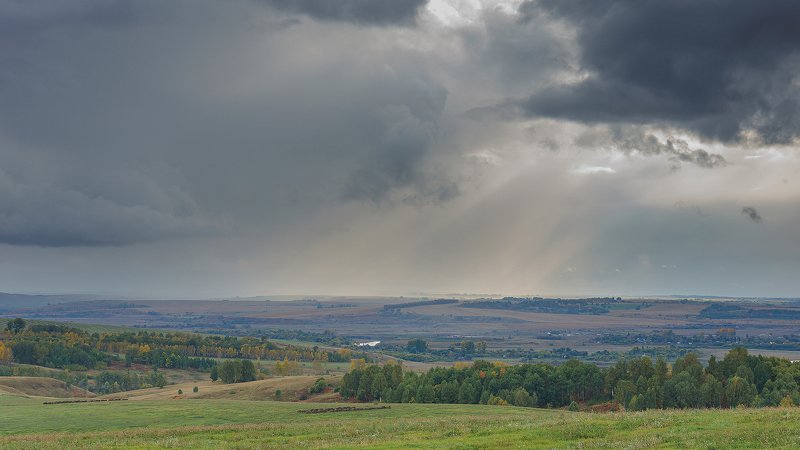 осень, облака, дождь  Перед грозой. фото превью