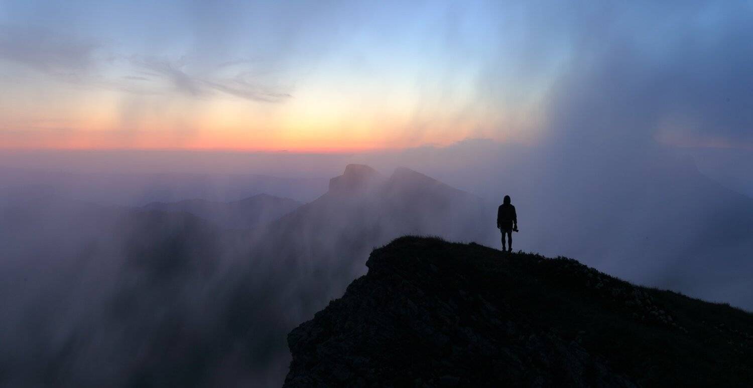 ночь большой тхач ночной пейзаж астрофотография звезды созвездия ачешбоки, Михаил Рева