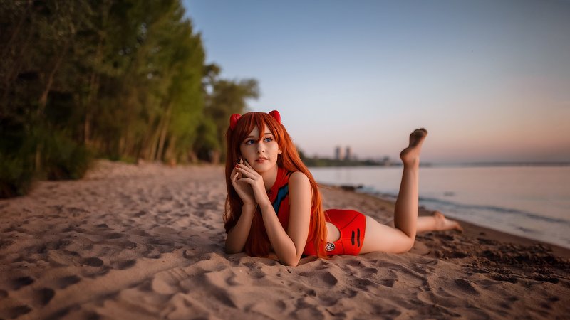 Евангелион, Аска, косплей, cosplay  Евангелион фото превью