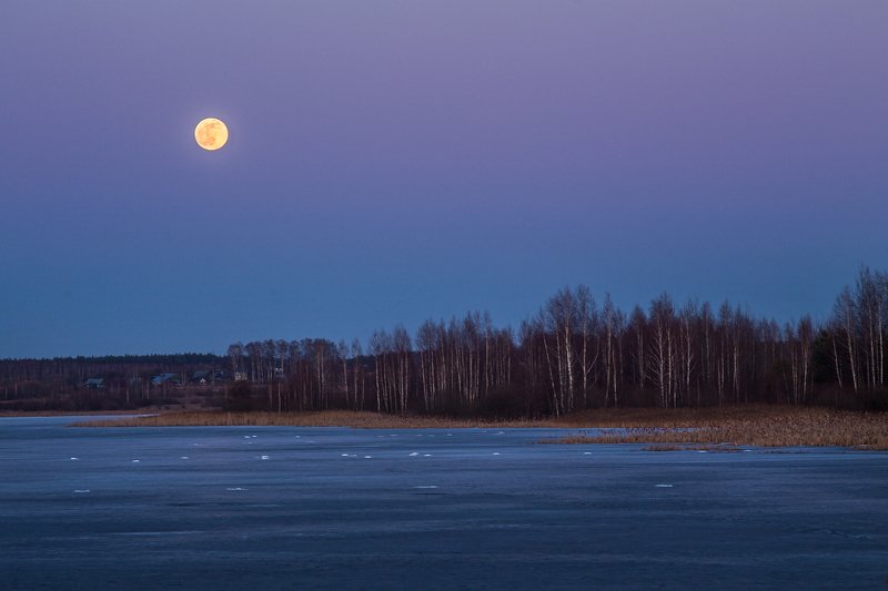 Восход луны фото превью