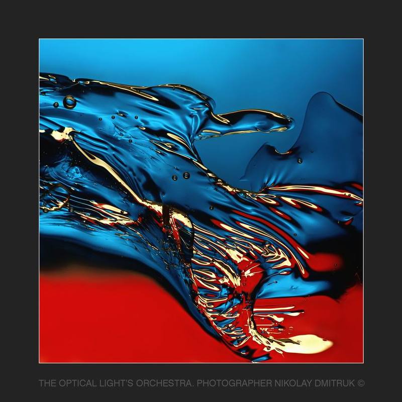 абстракция океан. авторская работа. стекло фото превью