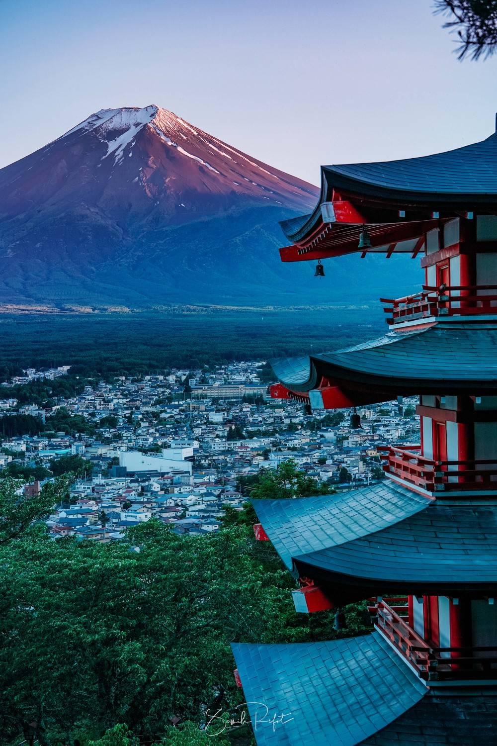 japan, fuji, mountain, temple, Refat Sameh