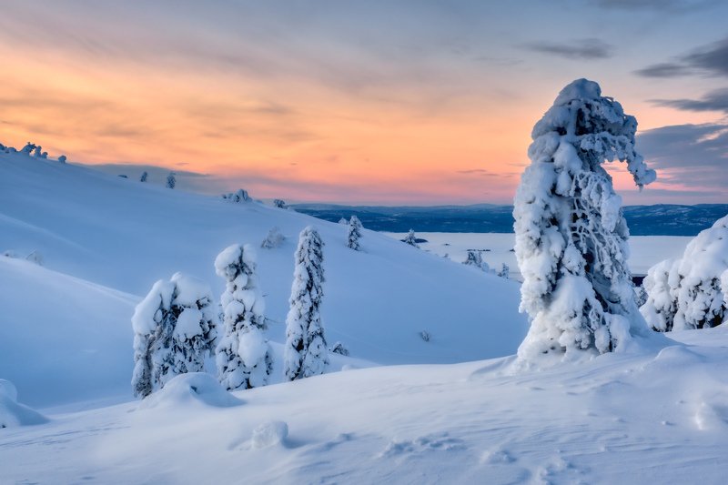 Заполярье... сумерки. фото превью