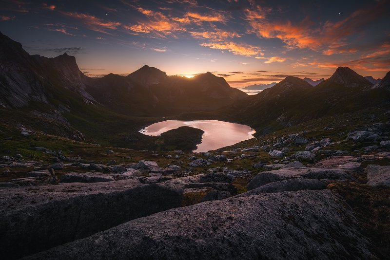 #норвегия #лофотенскиеострова #рассвет #горы #пейзаж #красивыйвид Норвегия фото превью