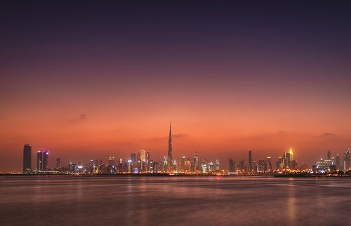 Sunset in Dubai Creek