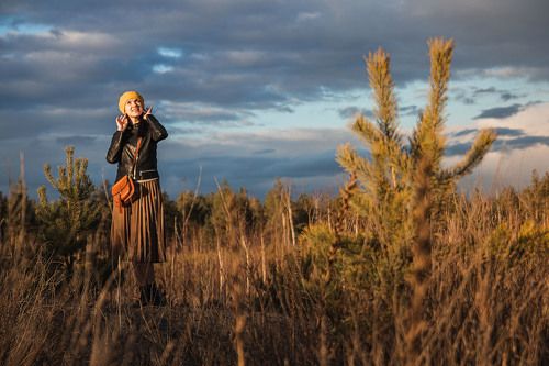В лучах весеннего заката...
