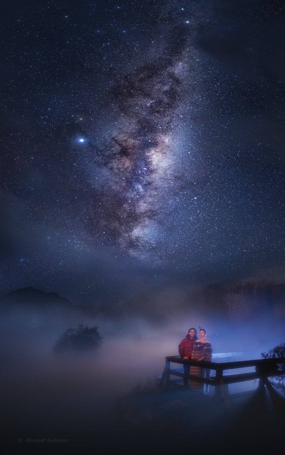новая зеландия,ночь, звёзды, Александр Кукринов