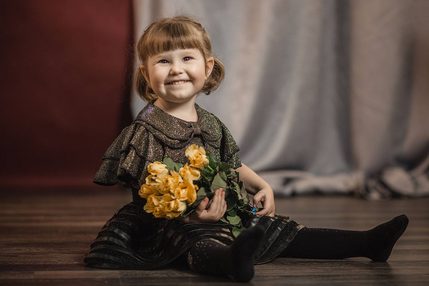 девочка, фотосессия, портрет, студия, portrait, young, beautiful, little girl, Владимир Васильев