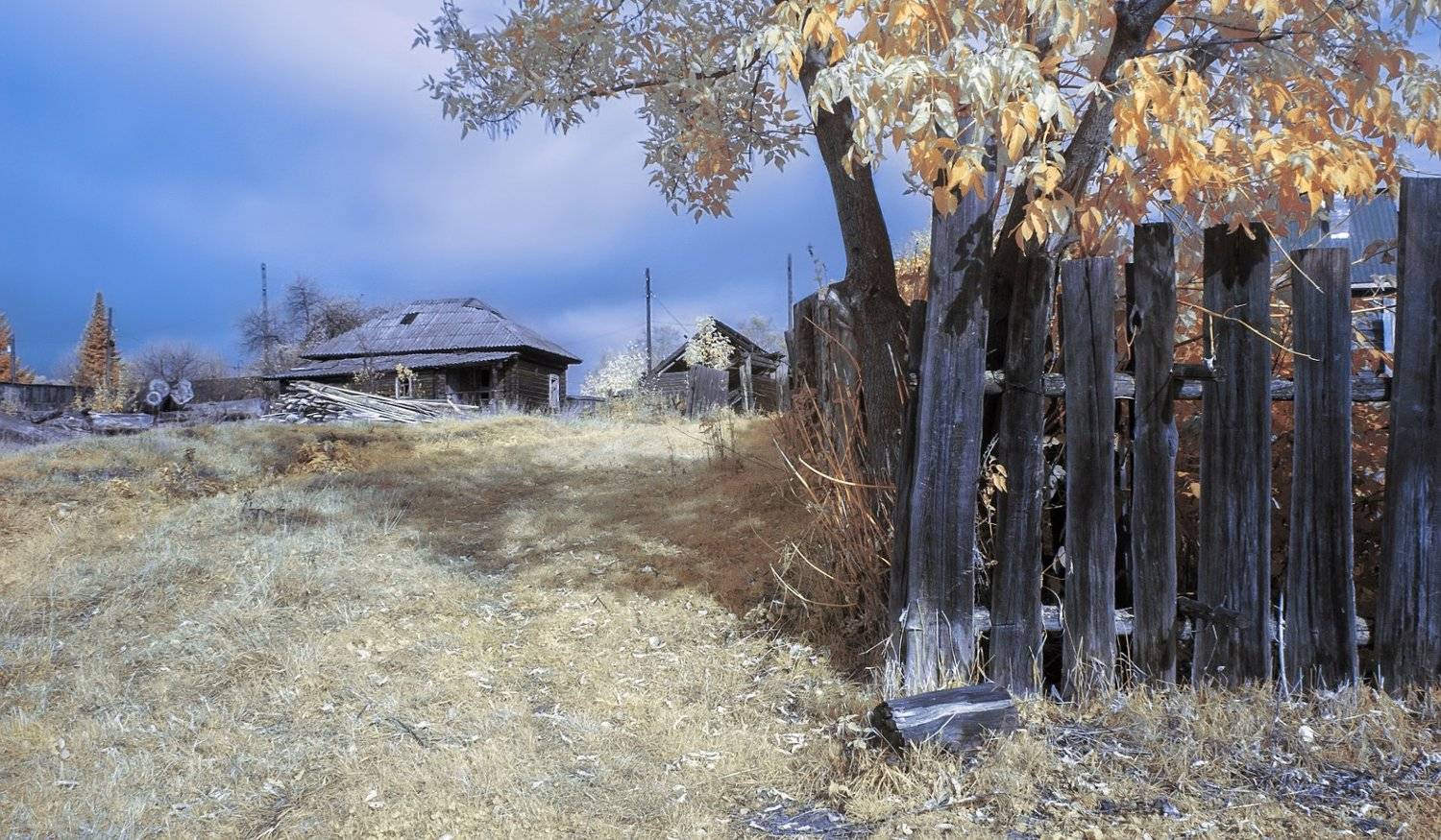 деревня, лето, заборчик,  Гобова Наталья