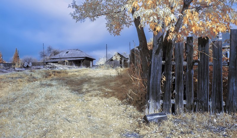 деревня, лето, заборчик Деревенский. фото превью