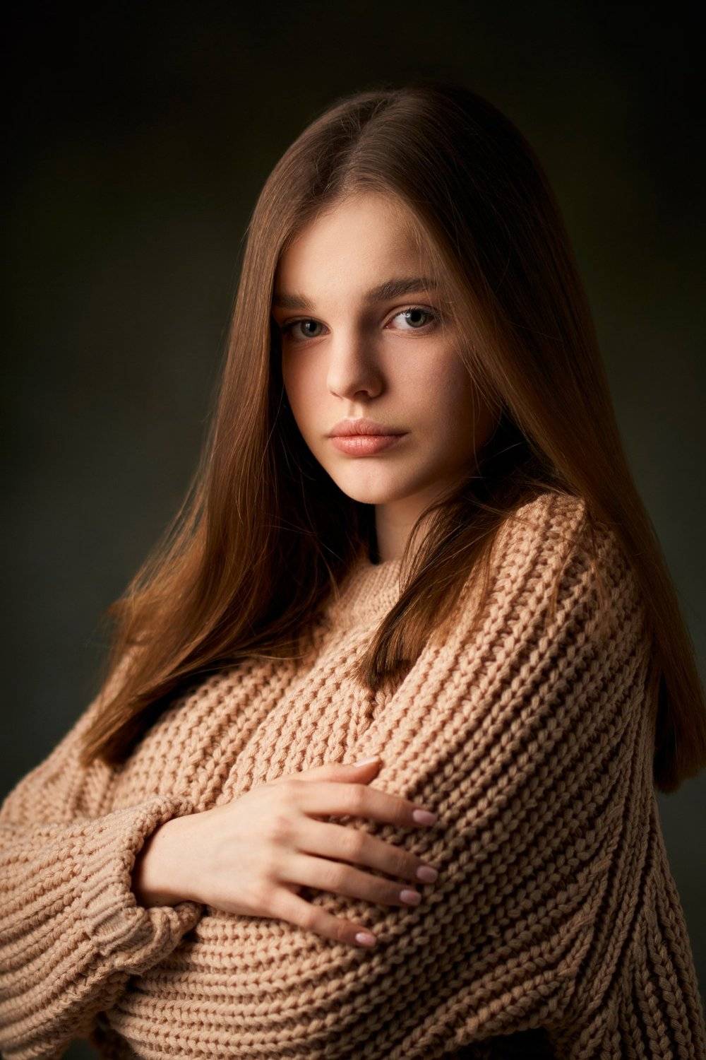 portrait, girl, lowkey, black, beautiful, pretty, eyes, lips, портрет, девушка, Наташа Высоцкая