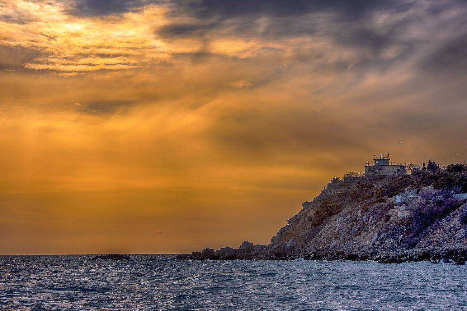 крым, маяк, море, природа, Sergey Lexin