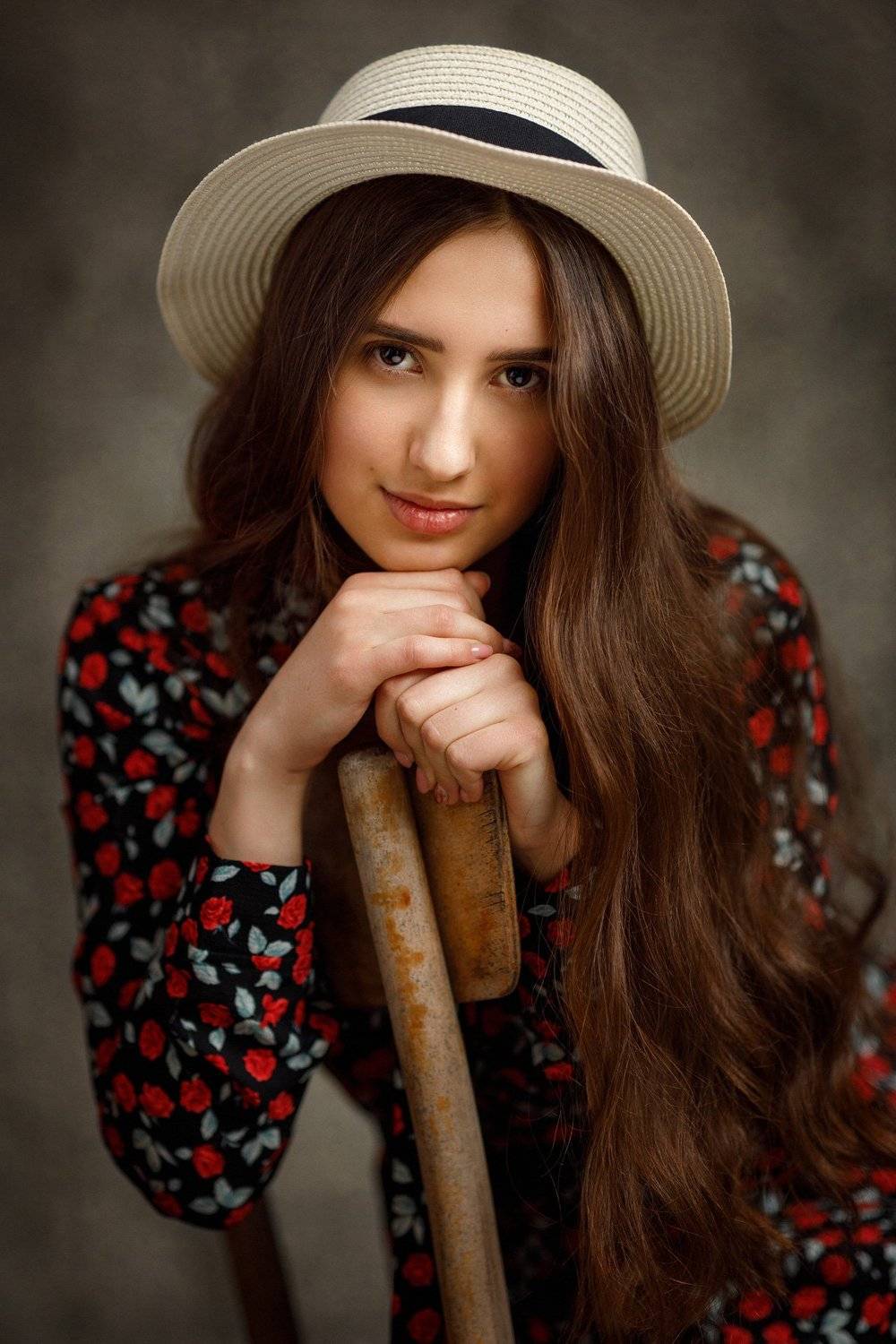 девушка взгляд портрет студия, Ксения Сергеева