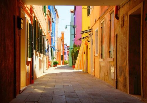 Morning of bright colors