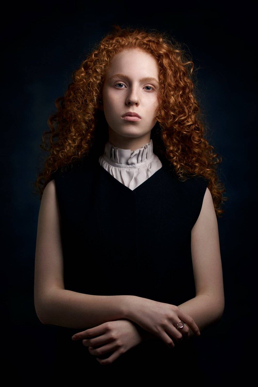 portrait, girl, lowkey, black, beautiful, pretty, eyes, lips, redhead, freckles, ginger, рыжая, портрет, девушка, Наташа Высоцкая