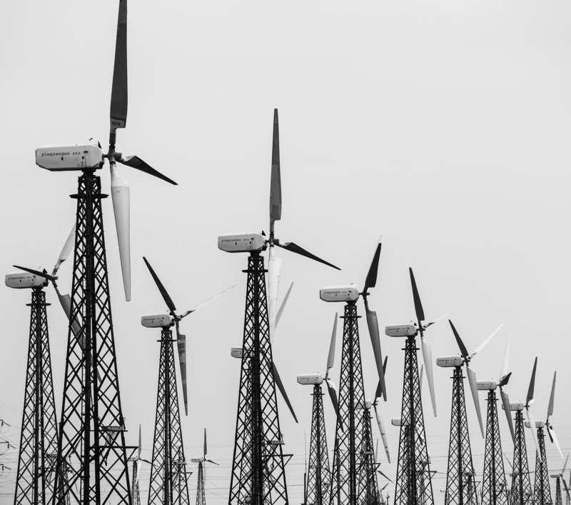 ветряки, чёрнобелое, геометрия, windmills, black and white, geometry Ветряки фото превью